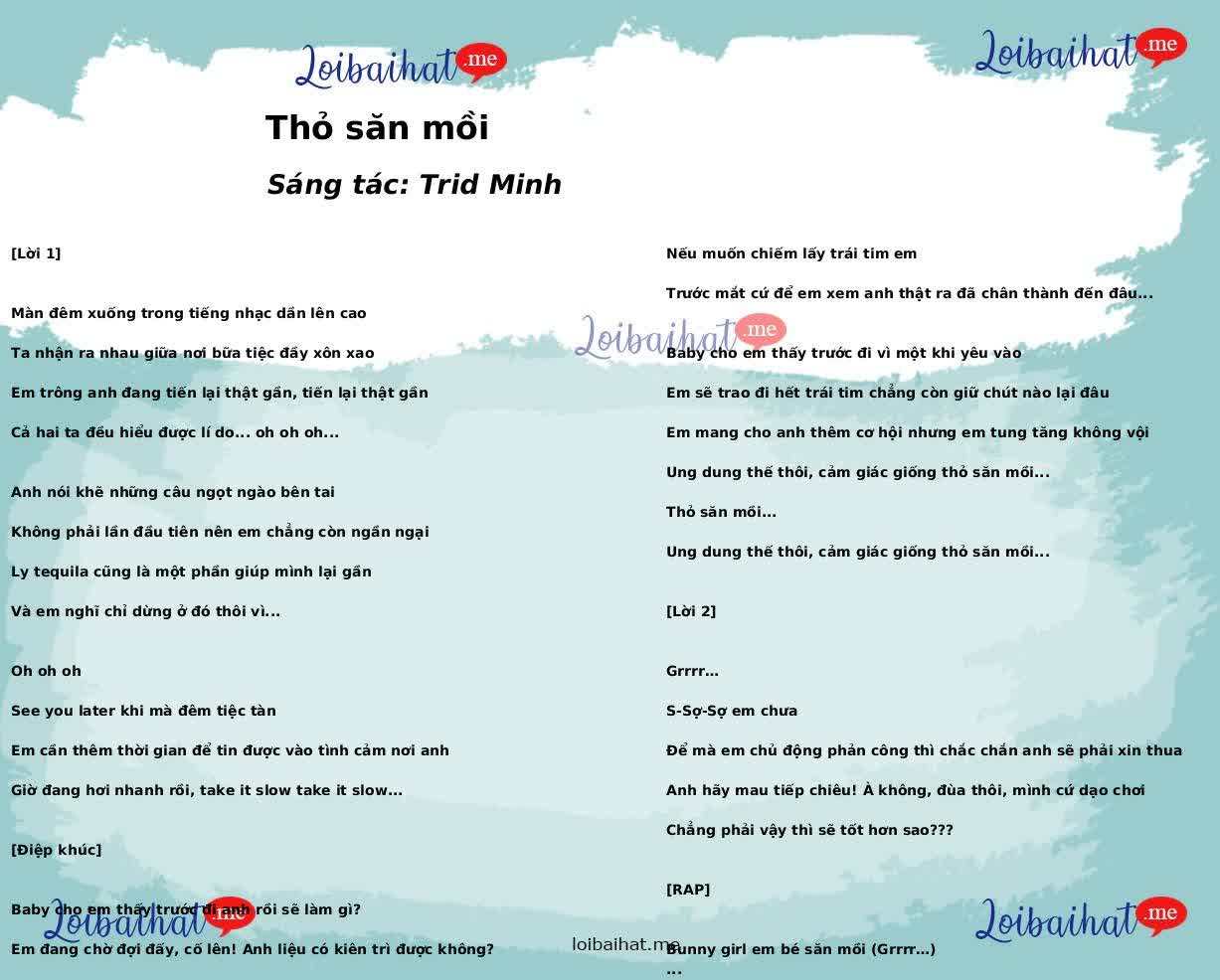 Thỏ săn mồi