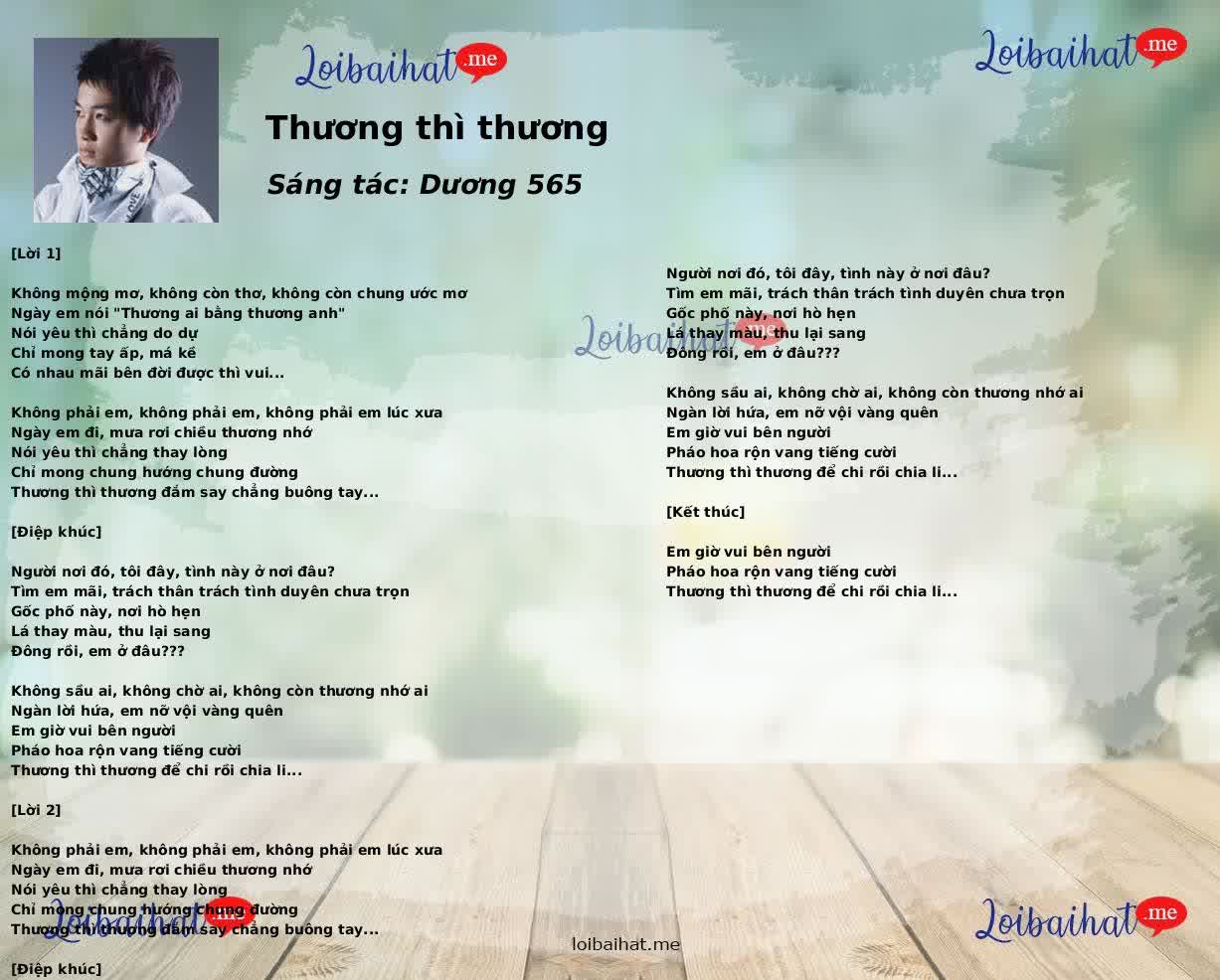 Thương thì thương