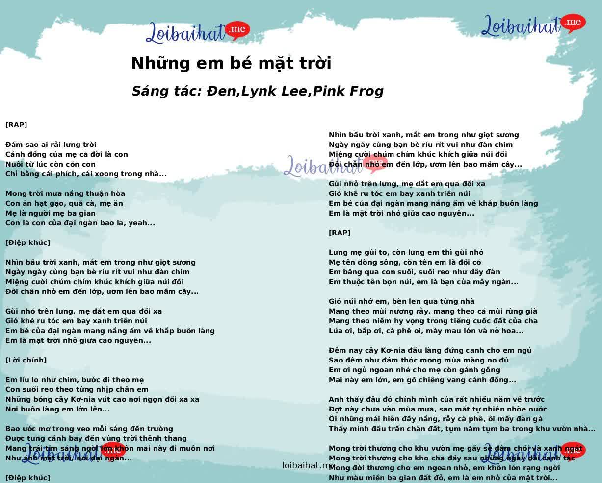 Những em bé mặt trời