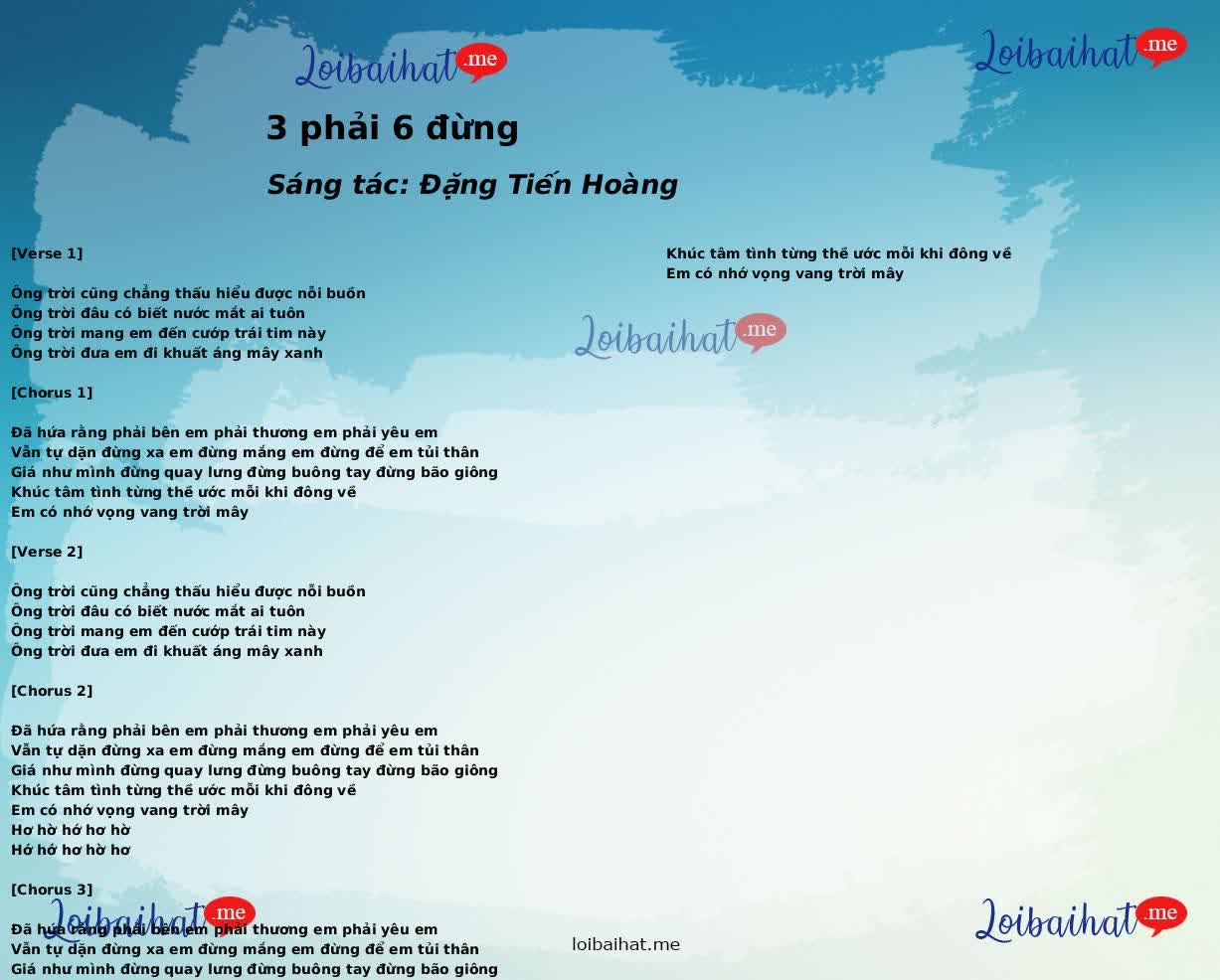 3 phải 6 đừng
