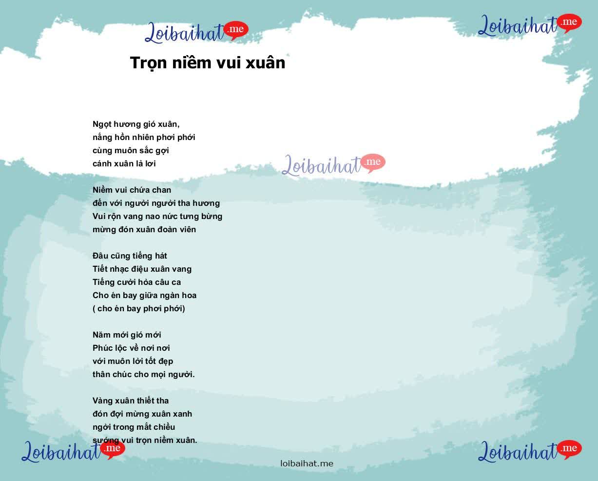 Trọn niềm vui xuân