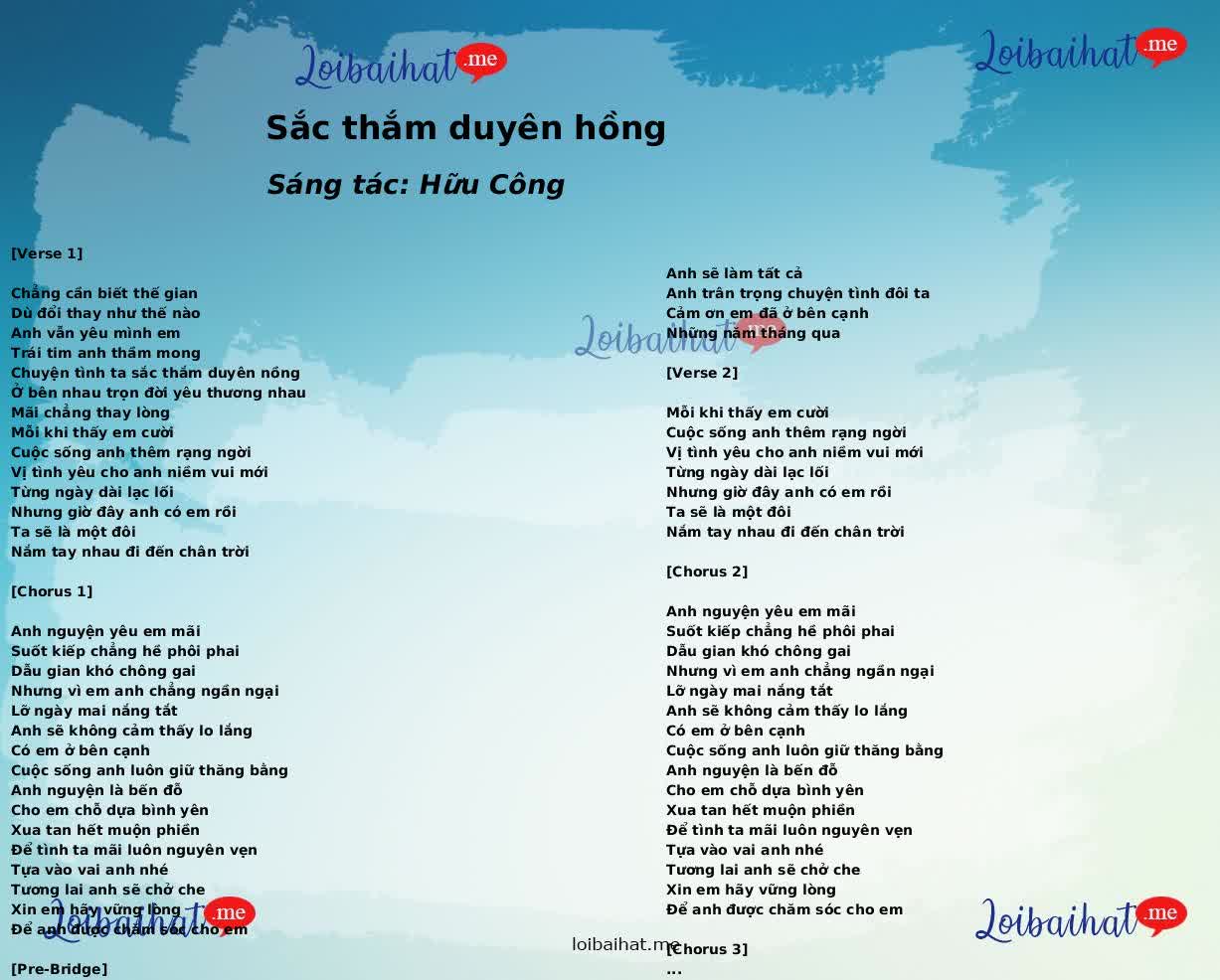 Sắc thắm duyên hồng