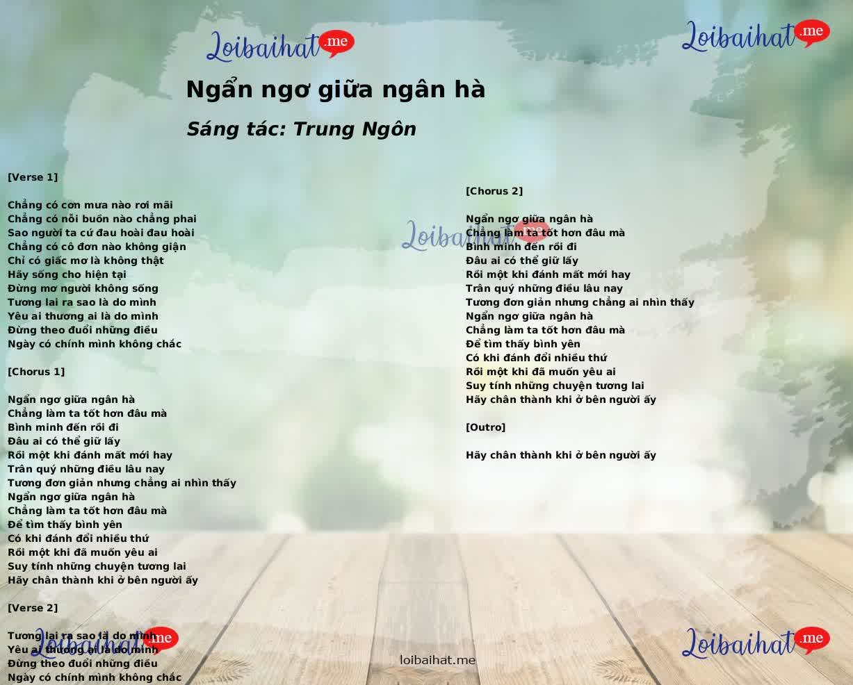 Ngẩn ngơ giữa ngân hà