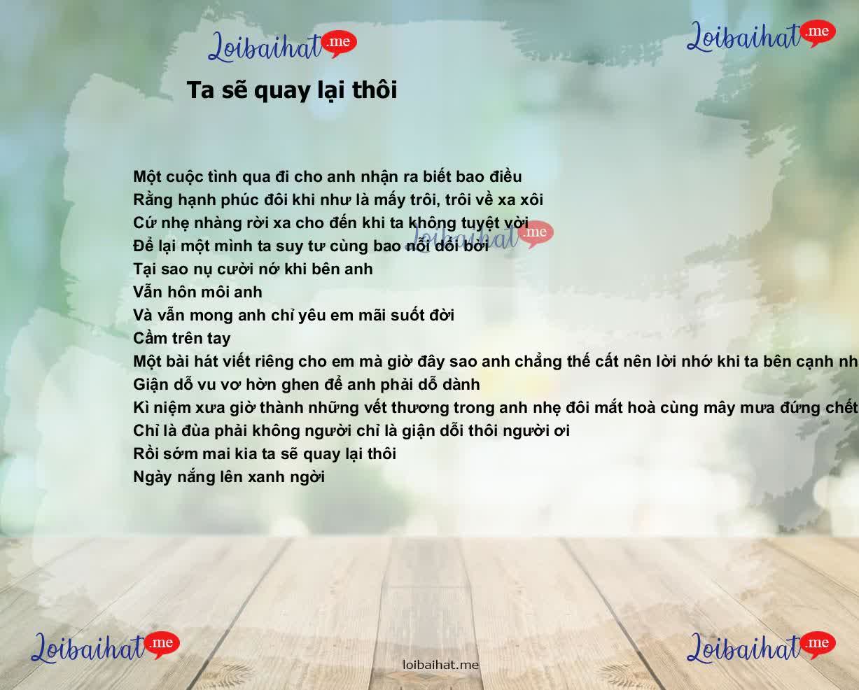 Ta sẽ quay lại thôi
