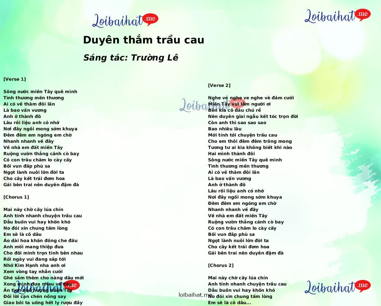 Duyên thắm trầu cau