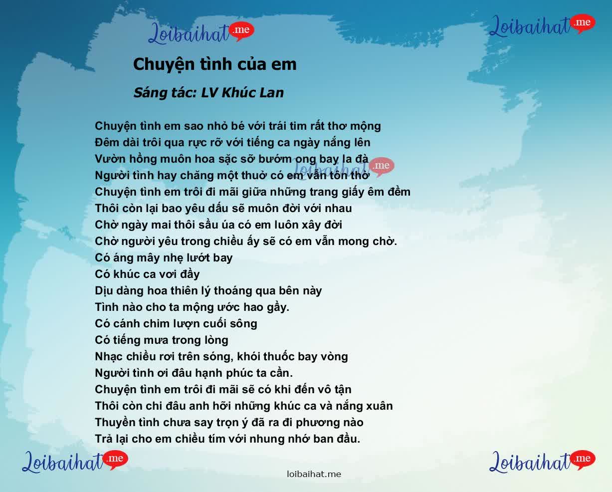 Chuyện tình của em