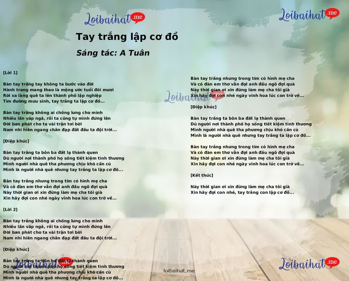 Tay trắng lập cơ đồ