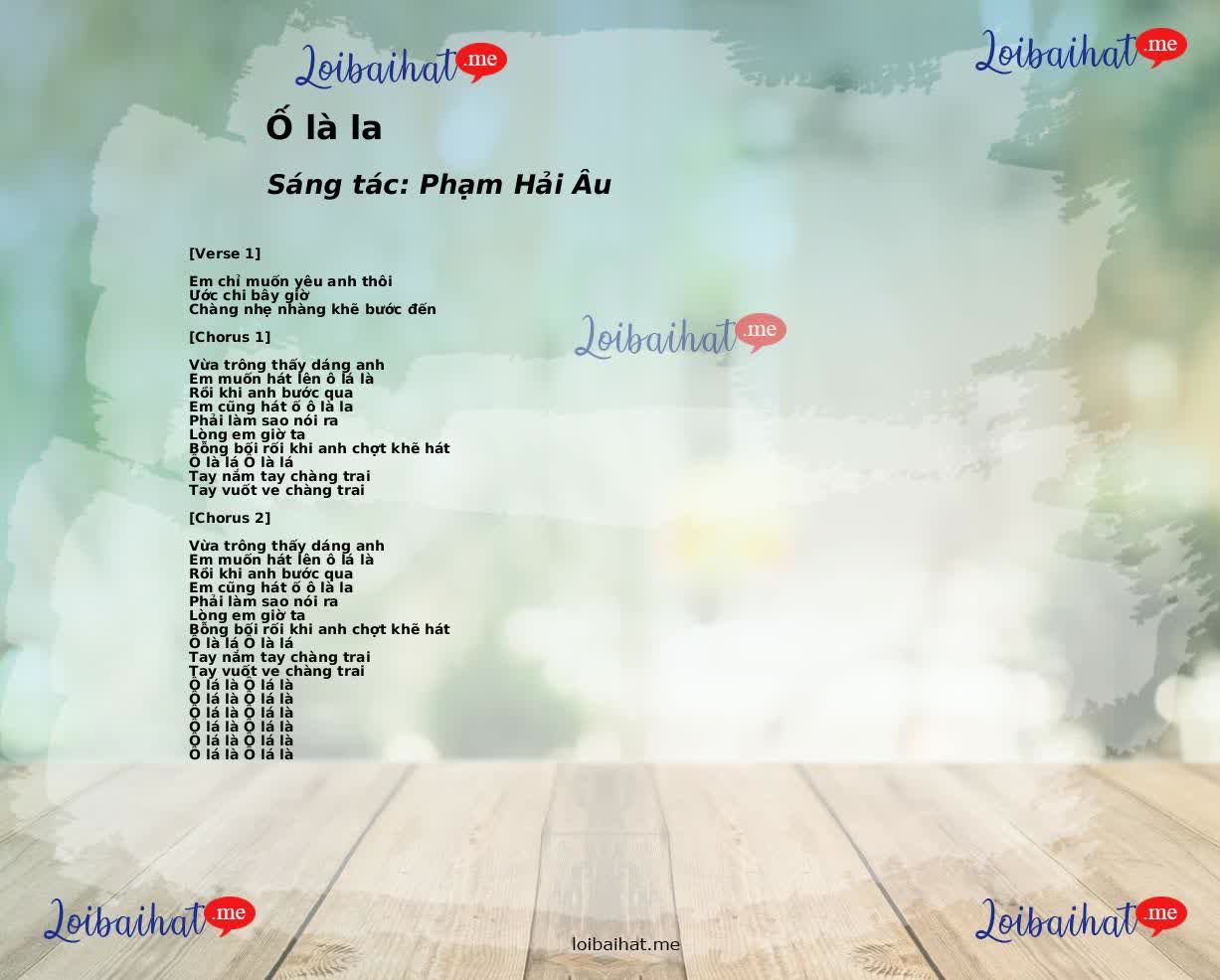 Ố là la
