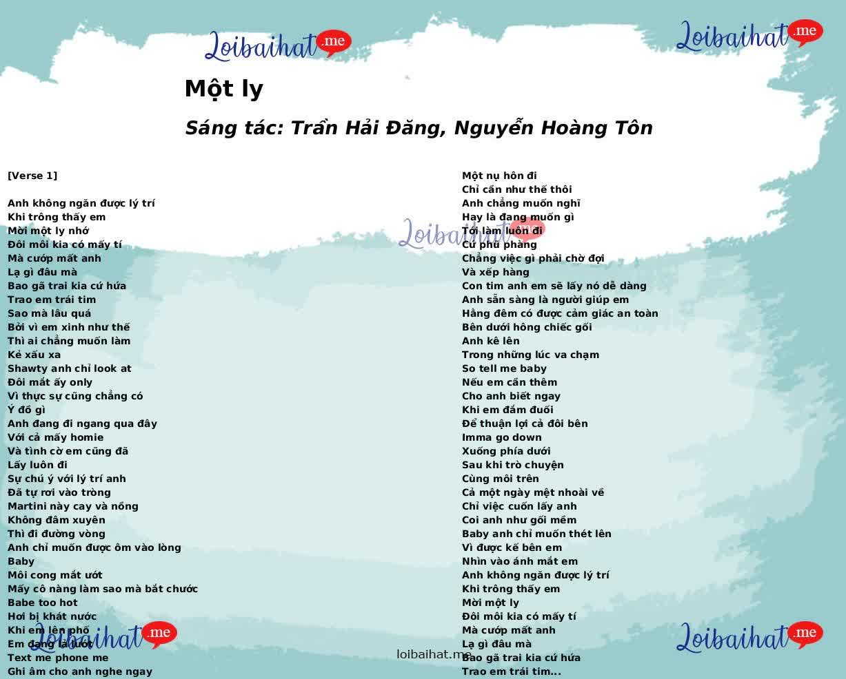 Một ly