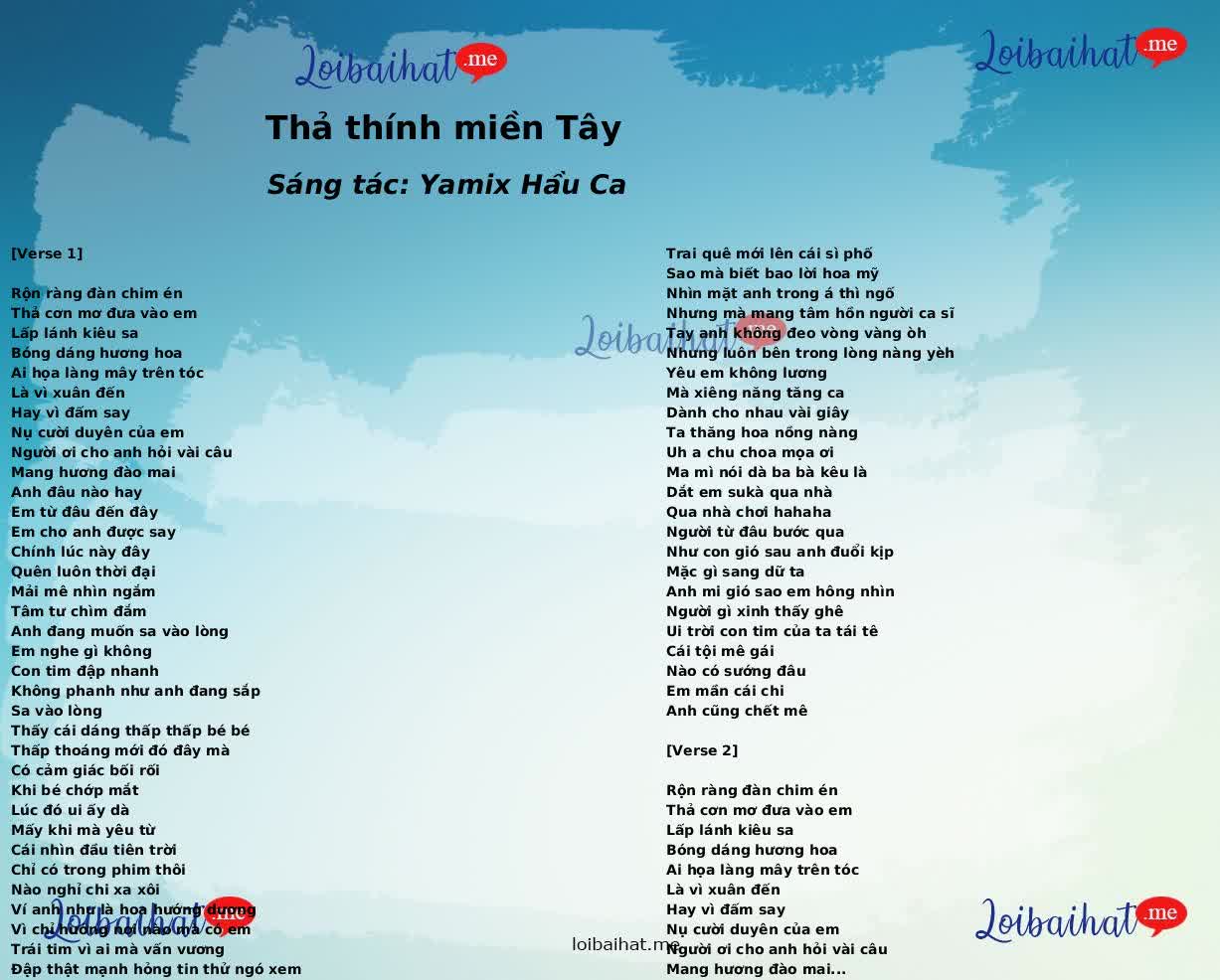 Thả thính miền Tây