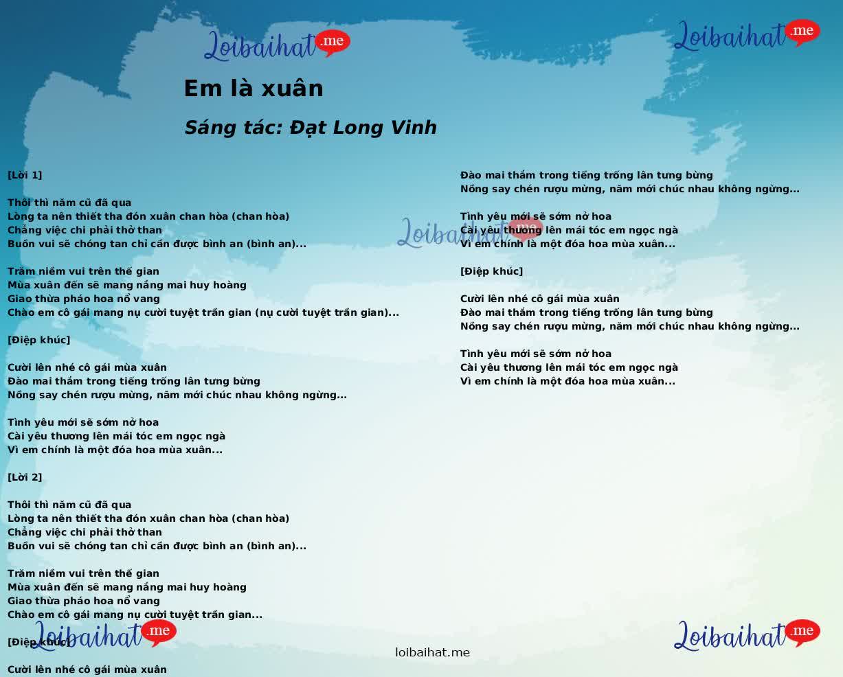 Em là xuân