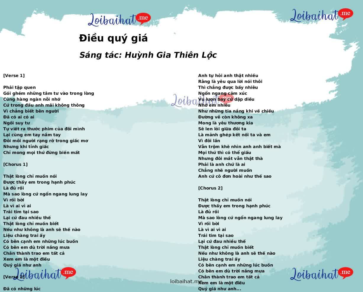 Điều quý giá