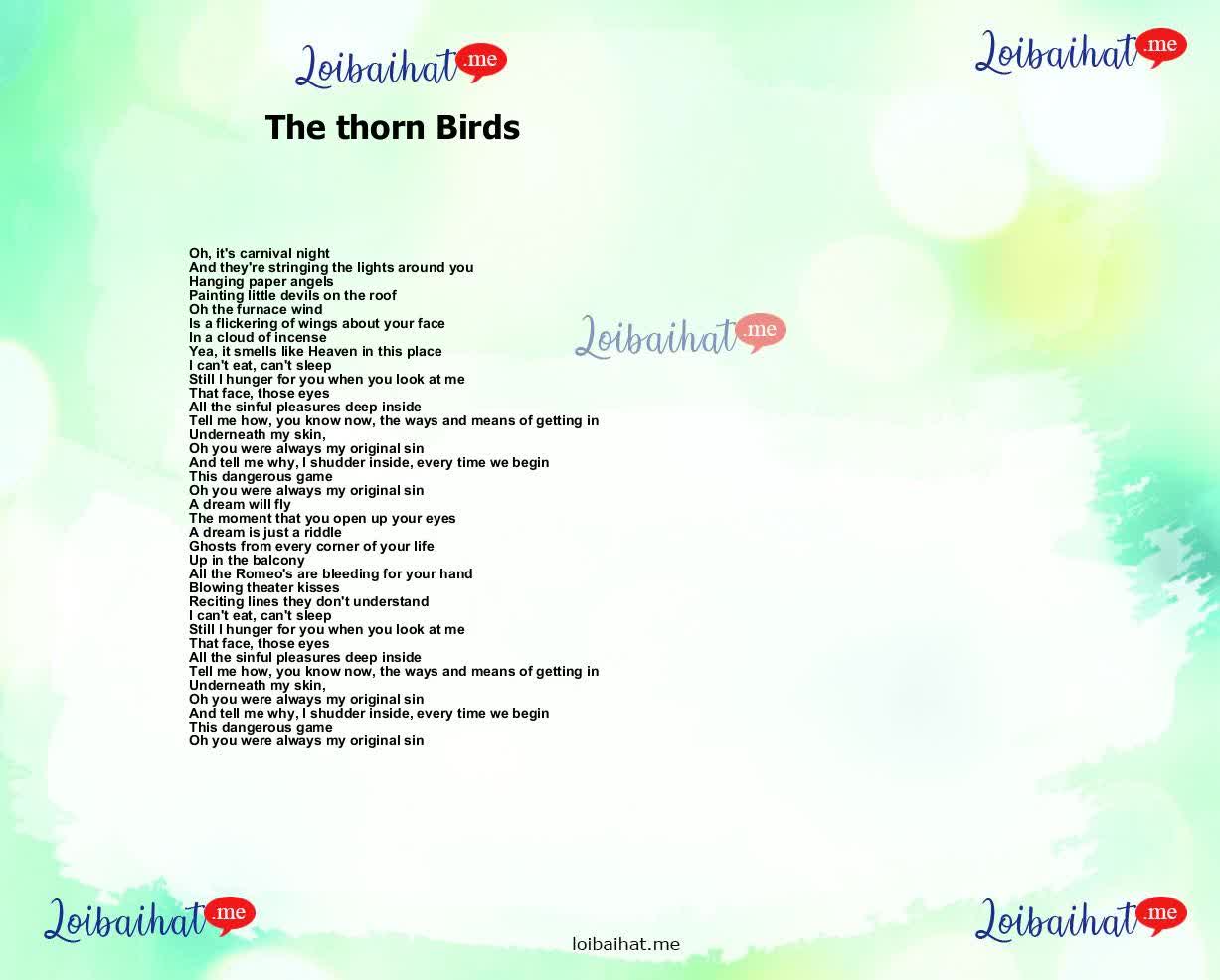 The thorn Birds