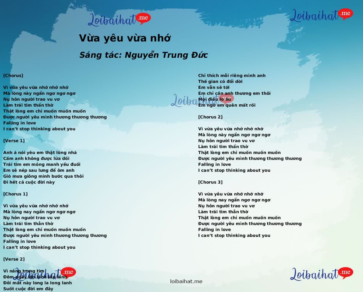 Vừa yêu vừa nhớ