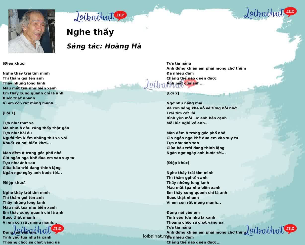 Nghe thấy
