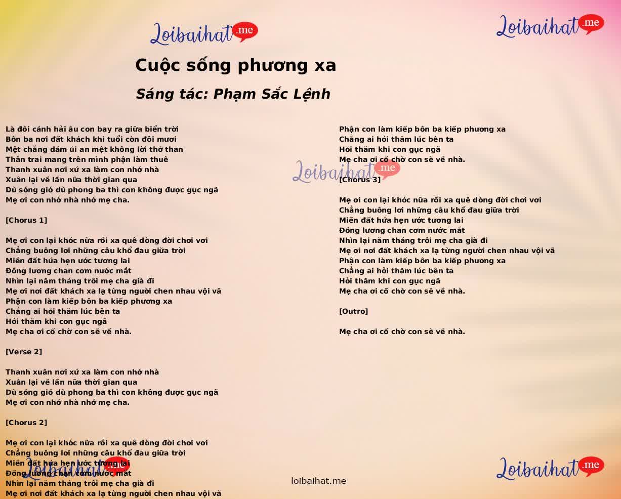 Cuộc sống phương xa