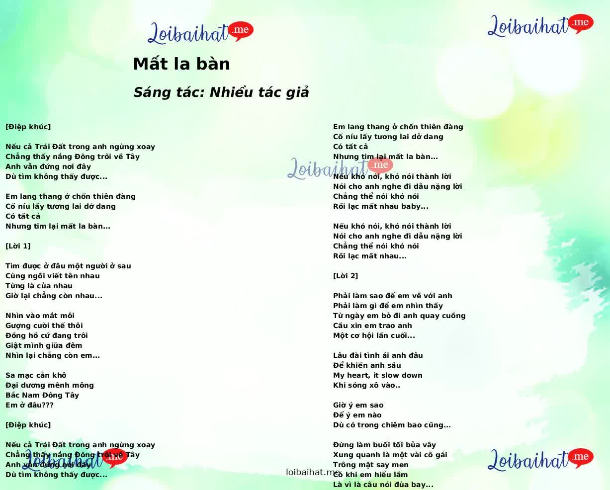 Mất la bàn