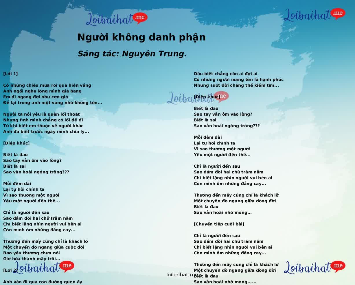 Người không danh phận