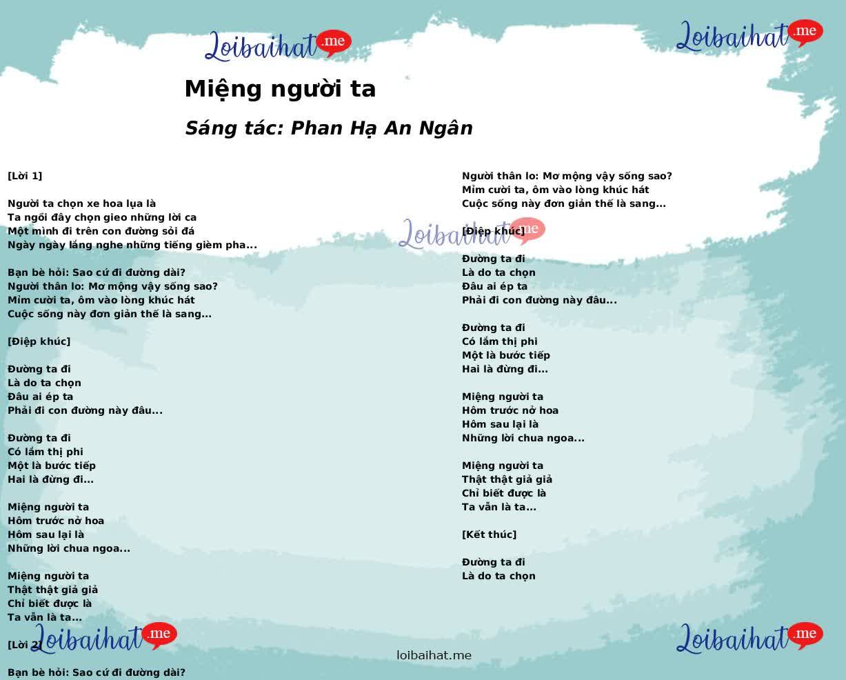 Miệng người ta