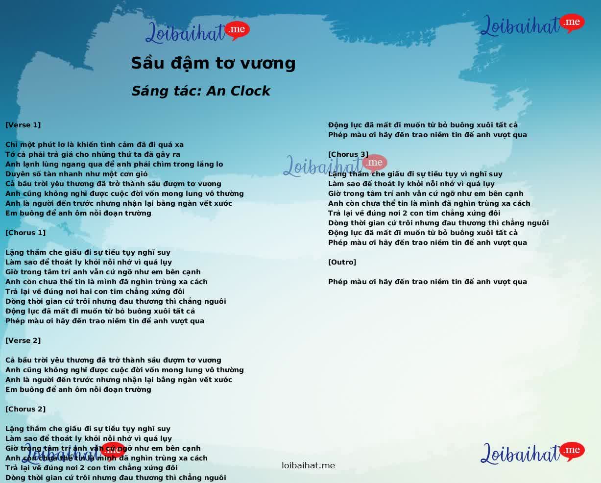 Sầu đậm tơ vương