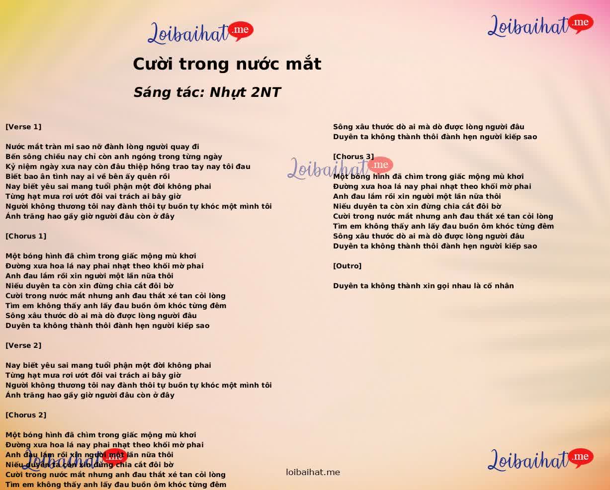 Cười trong nước mắt