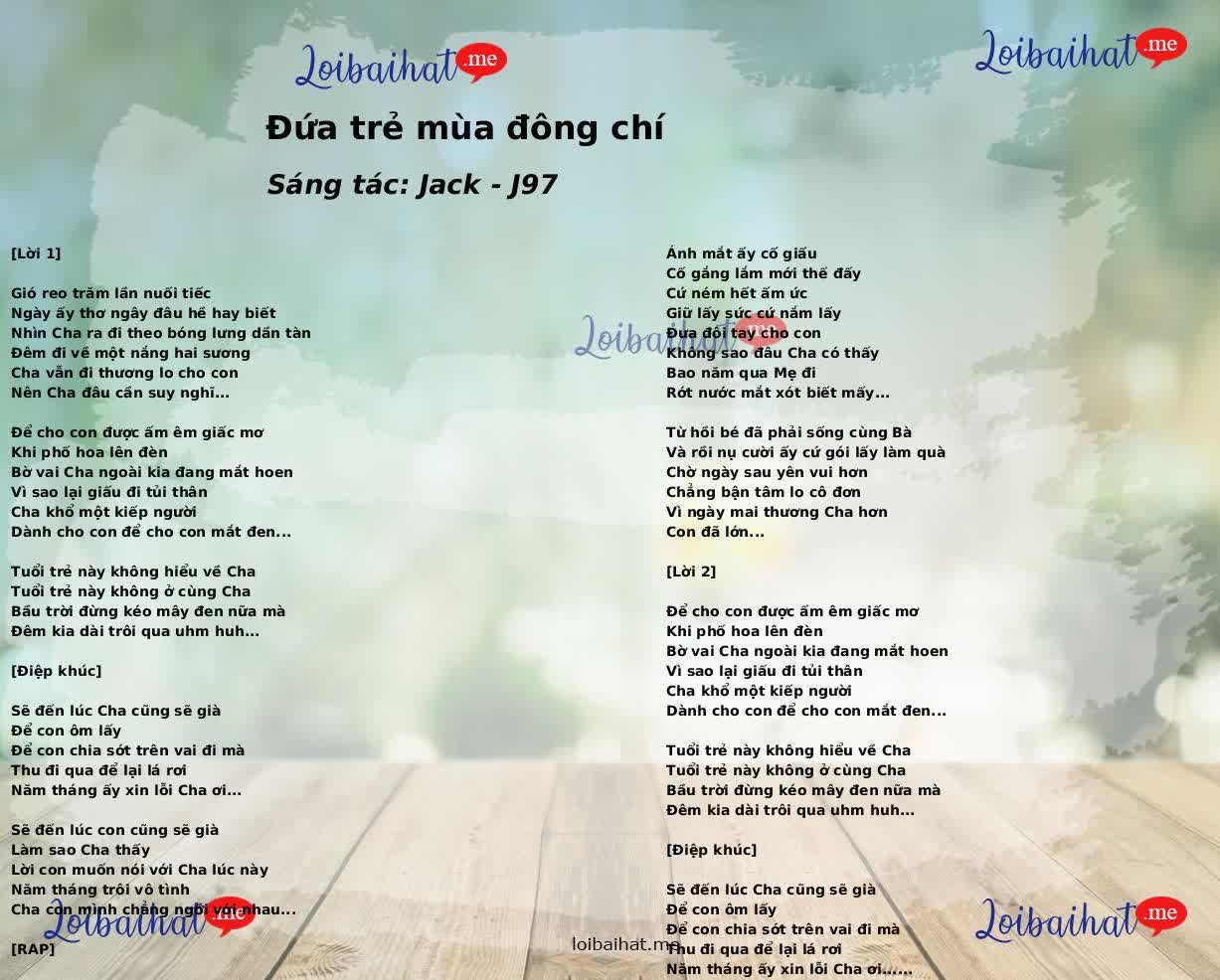 Đứa trẻ mùa đông chí