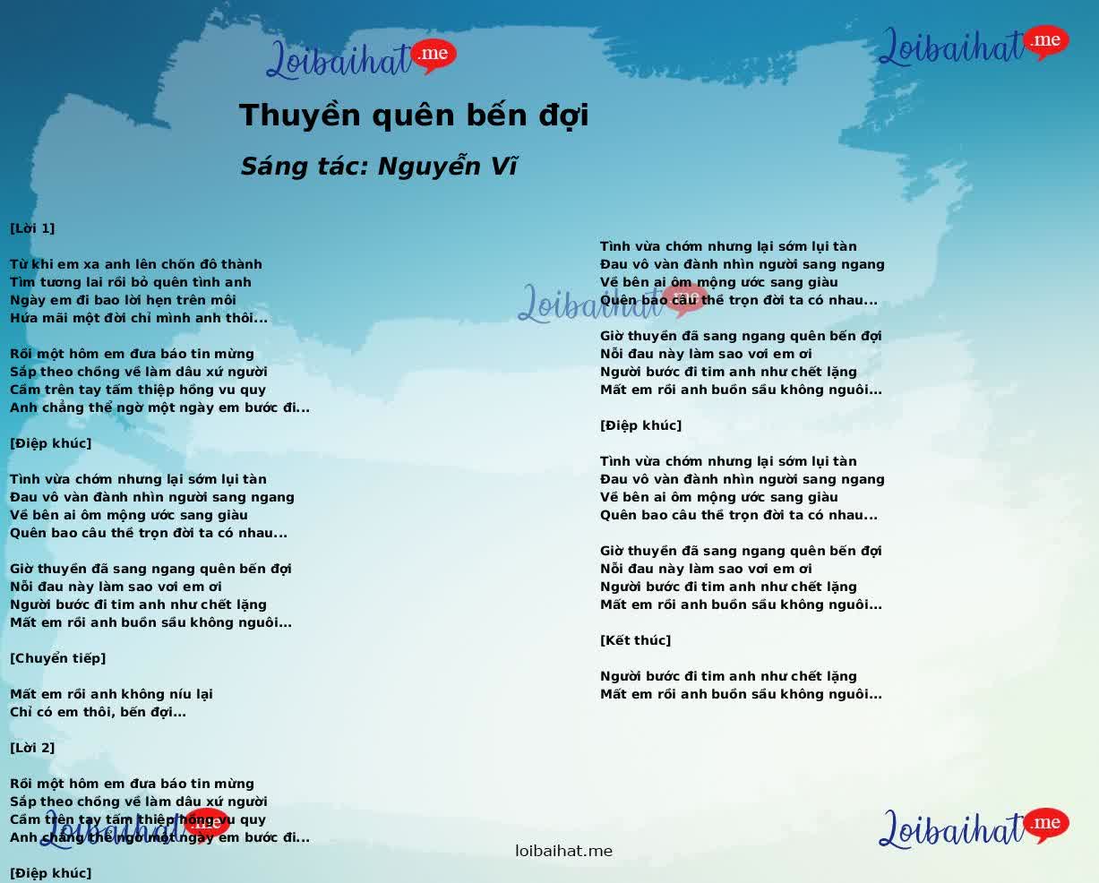 Thuyền quên bến đợi