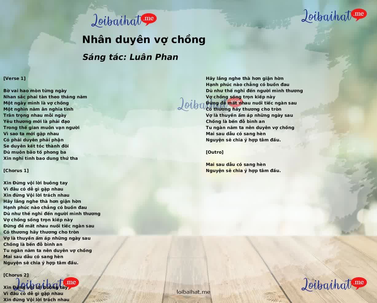 Nhân duyên vợ chồng