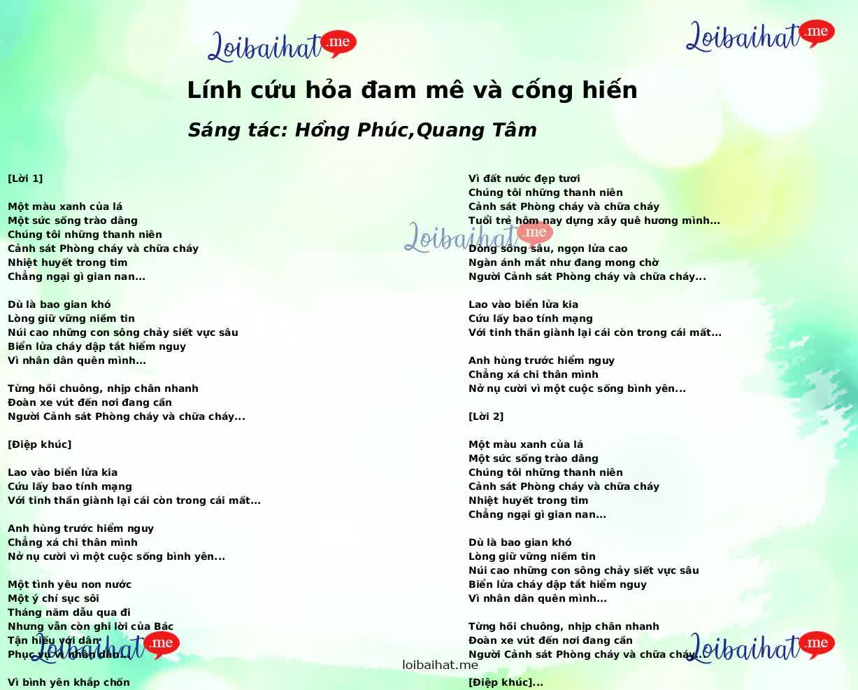 Lính cứu hỏa đam mê và cống hiến