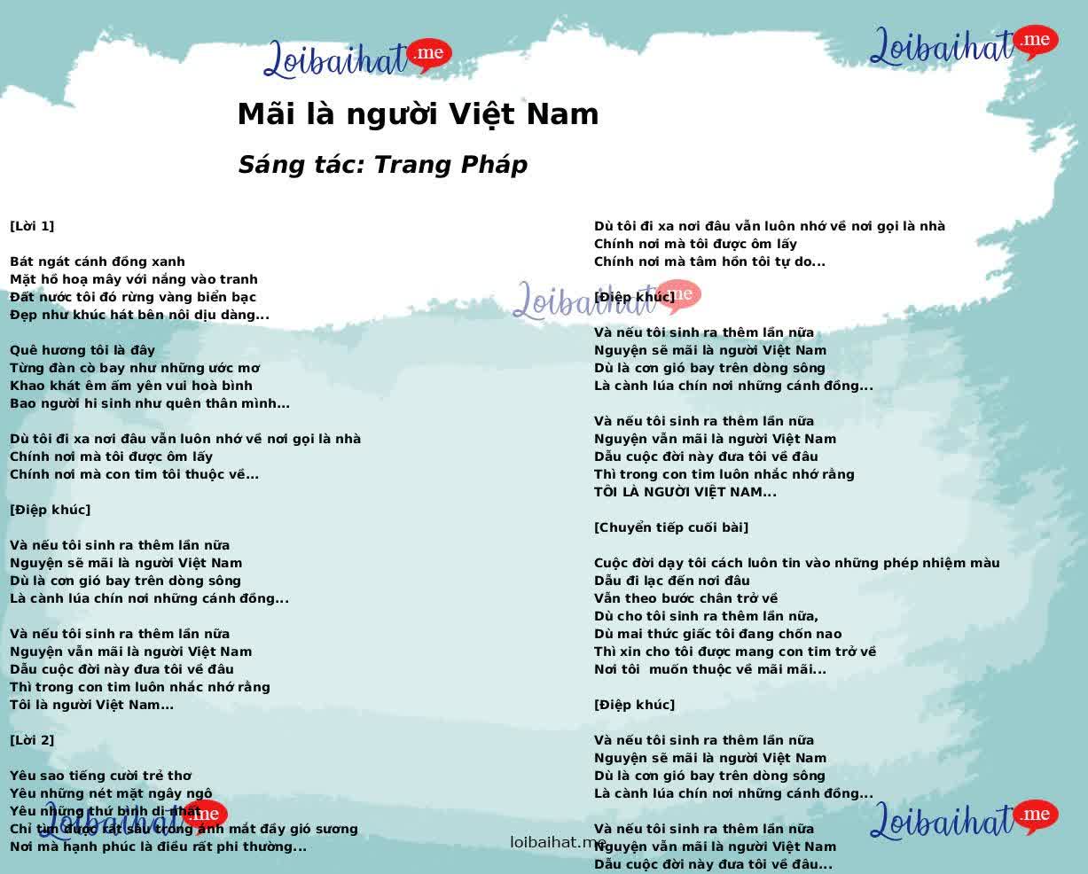 Mãi là người Việt Nam