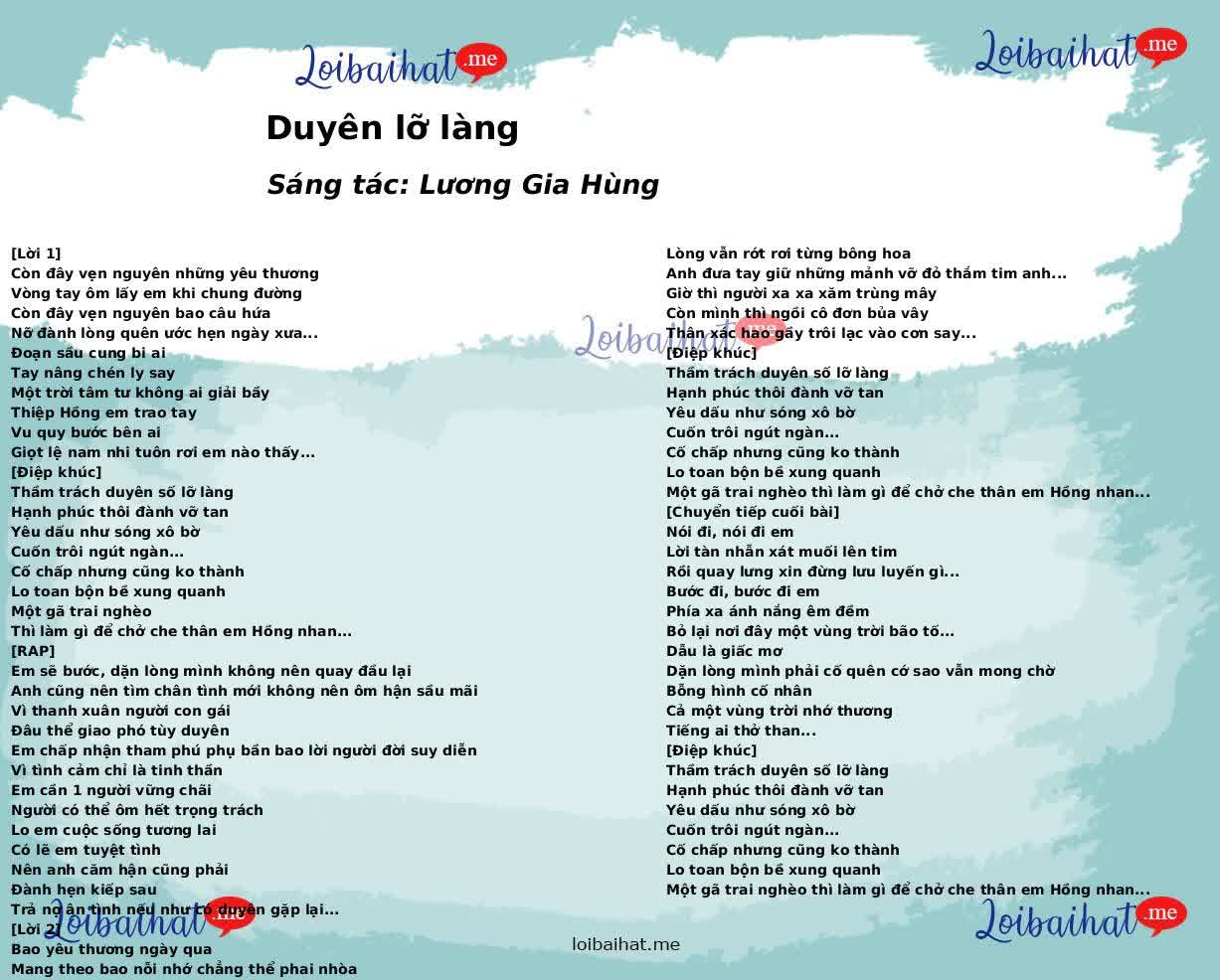 Duyên lỡ làng