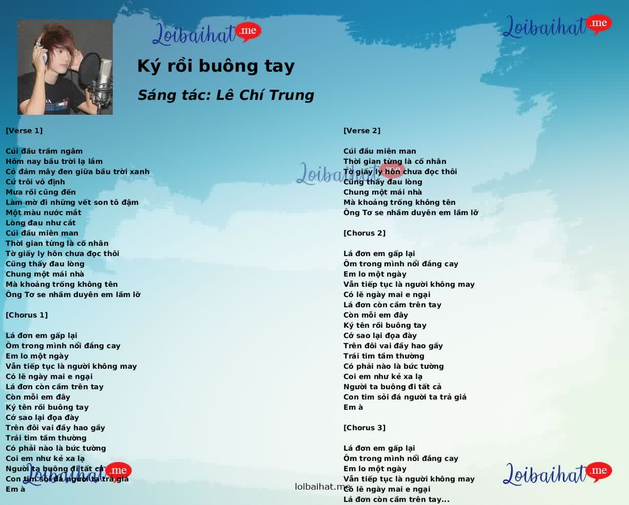 Ký rồi buông tay