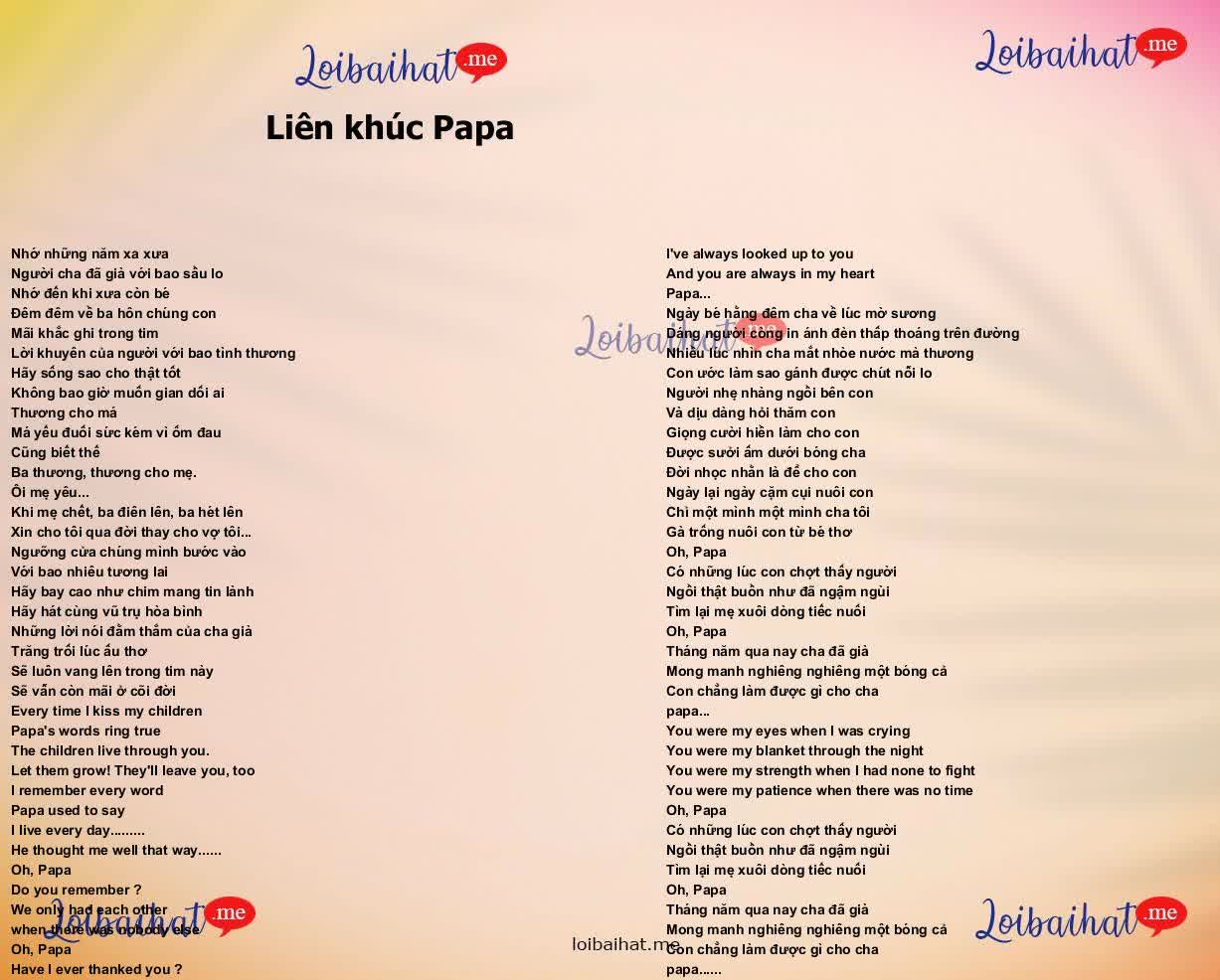 Liên khúc Papa
