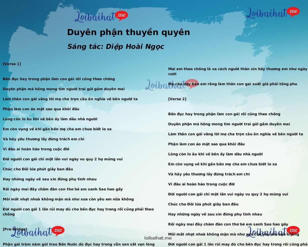 Duyên phận thuyền quyên