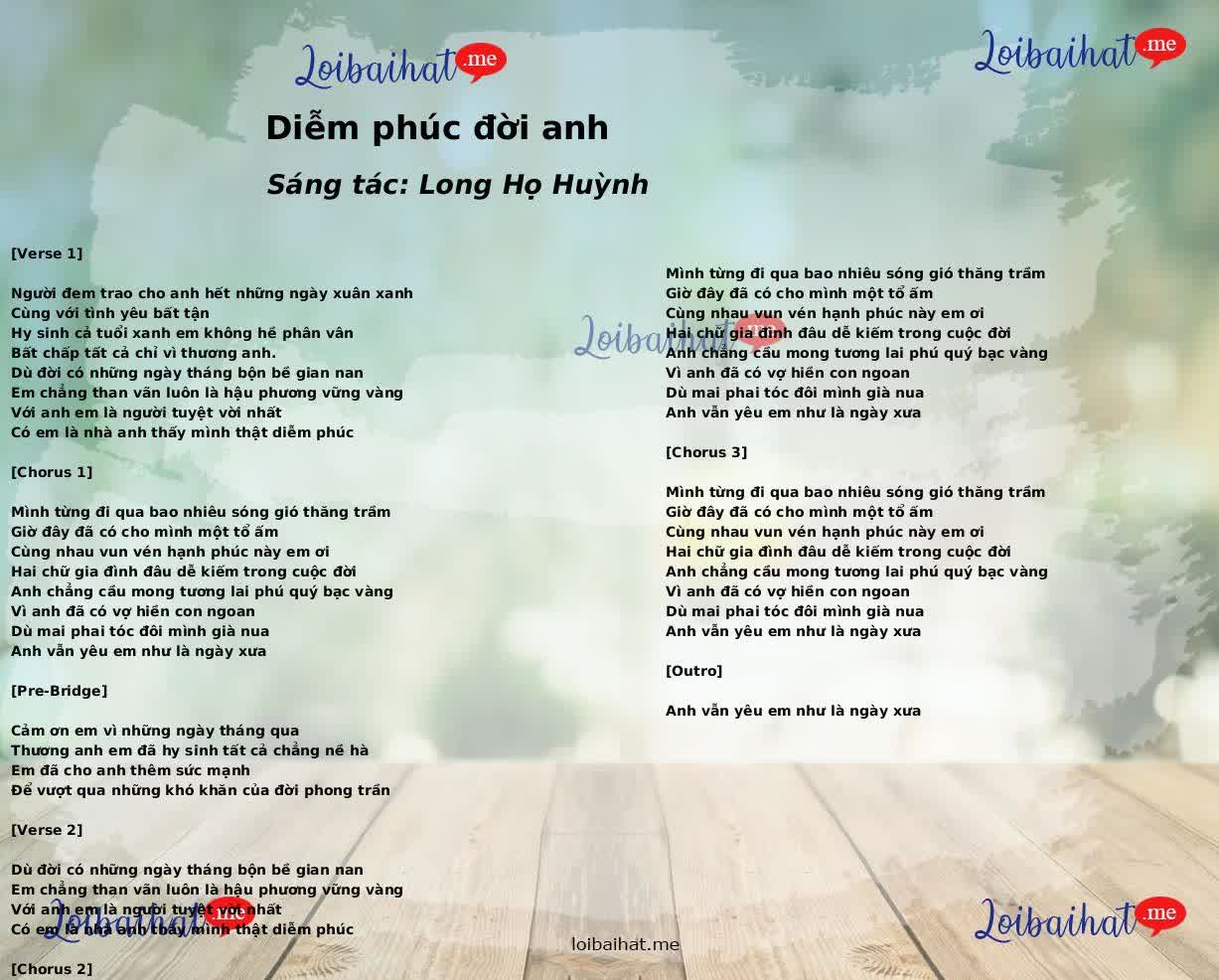 Diễm phúc đời anh