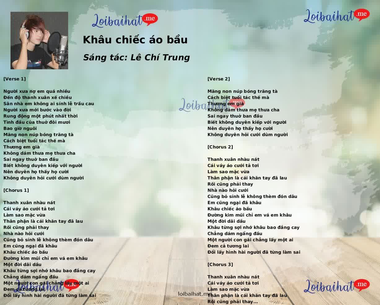 Khâu chiếc áo bầu