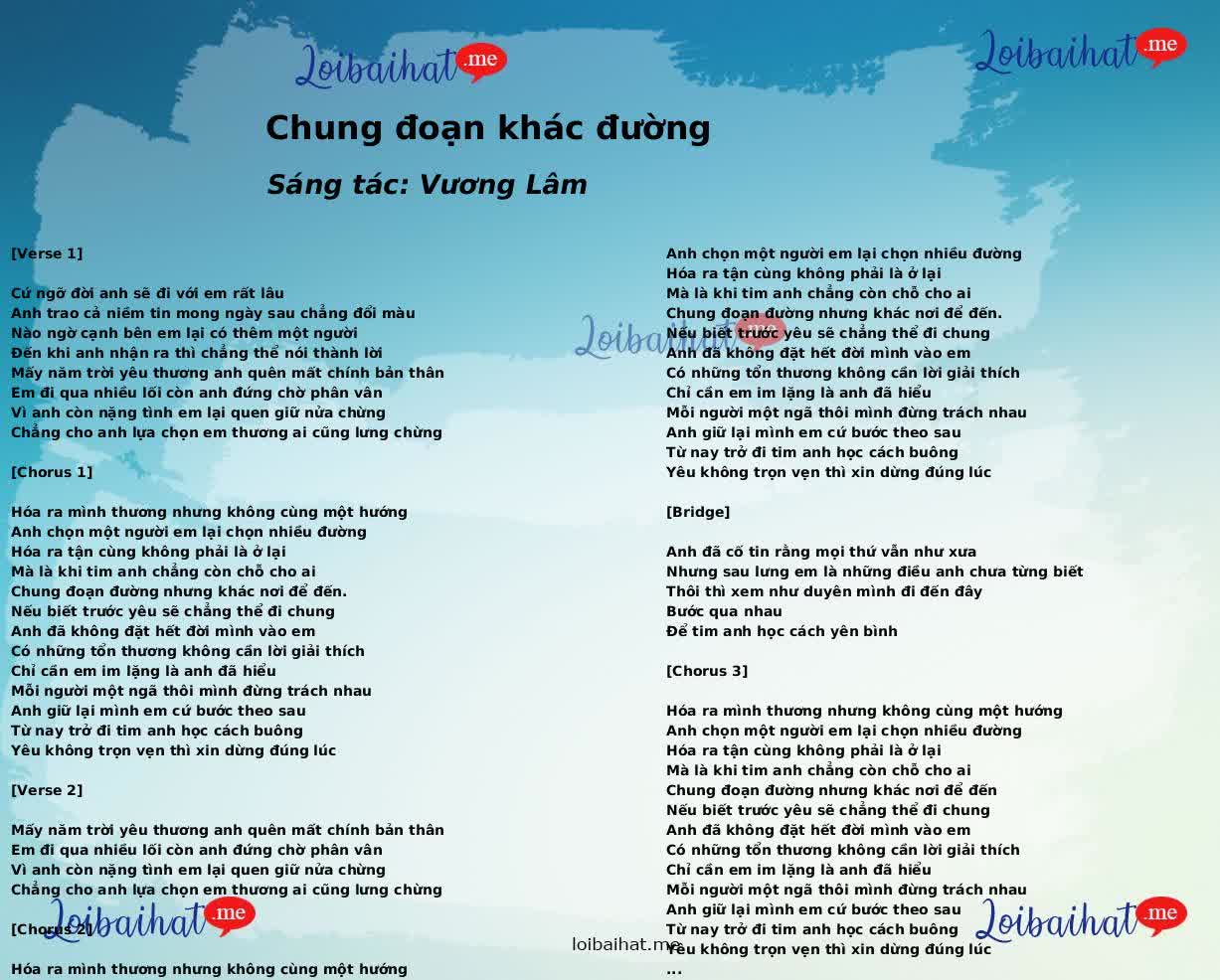 Chung đoạn khác đường