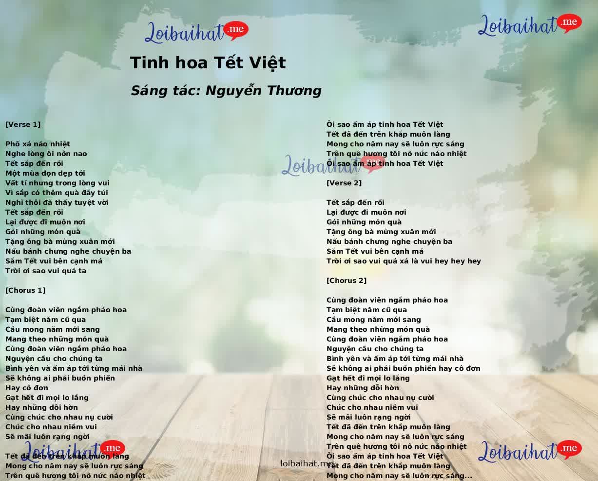 Tinh hoa Tết Việt