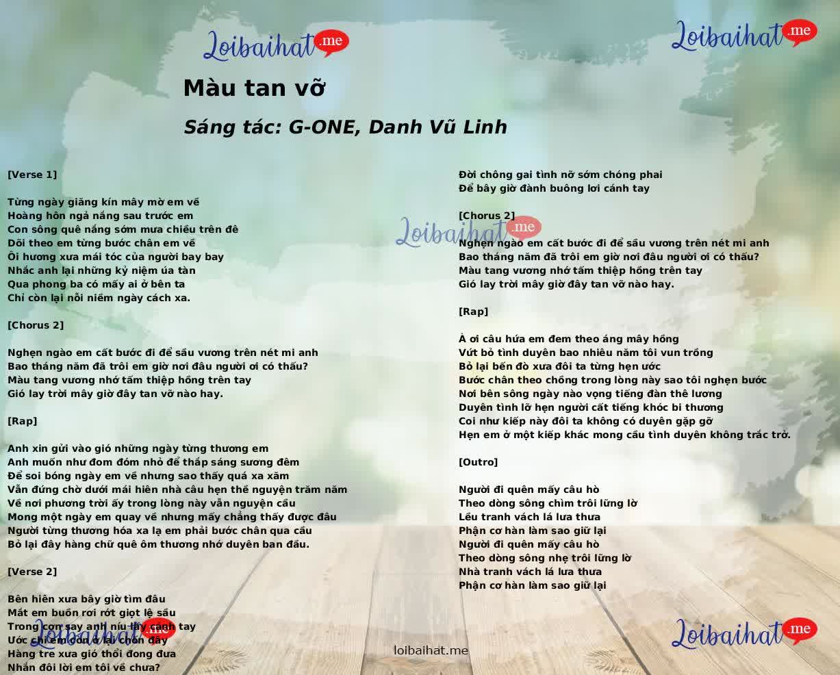 Màu tan vỡ