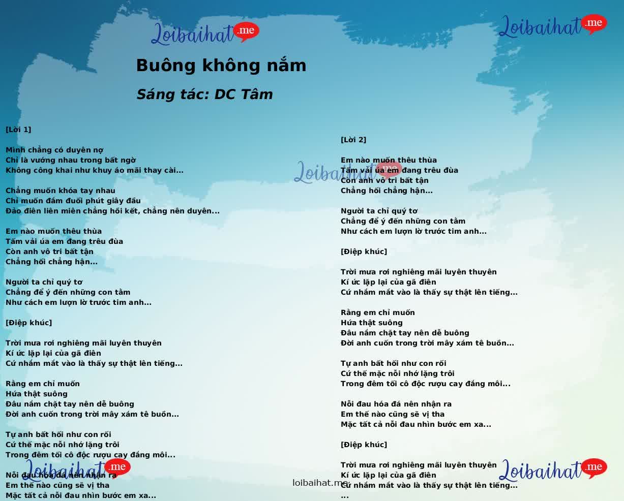 Buông không nắm