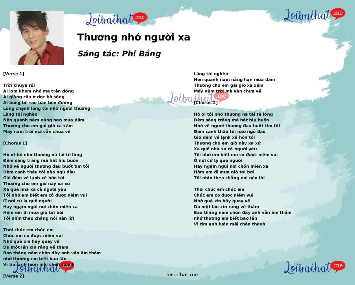 Thương nhớ người xa