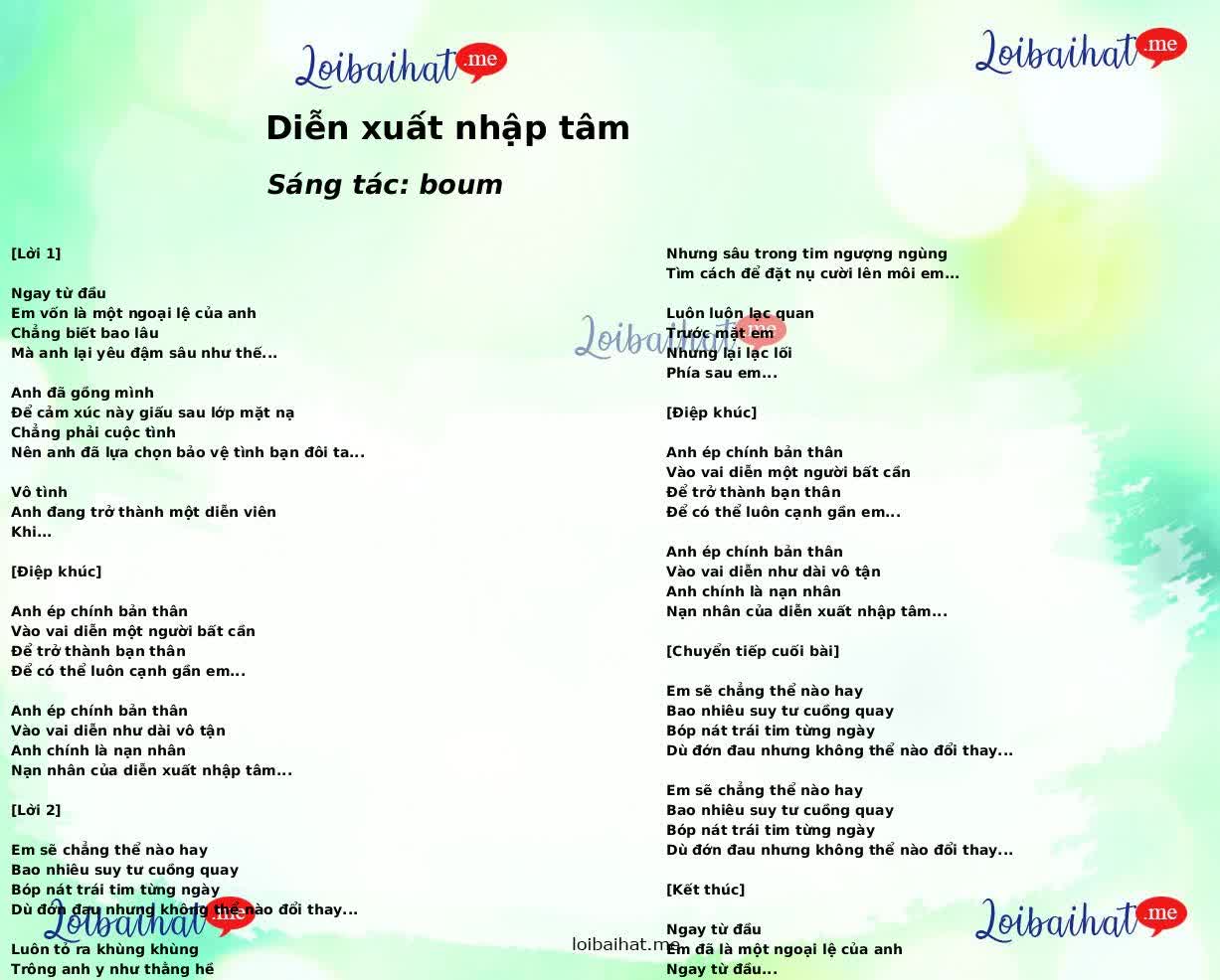 Diễn xuất nhập tâm