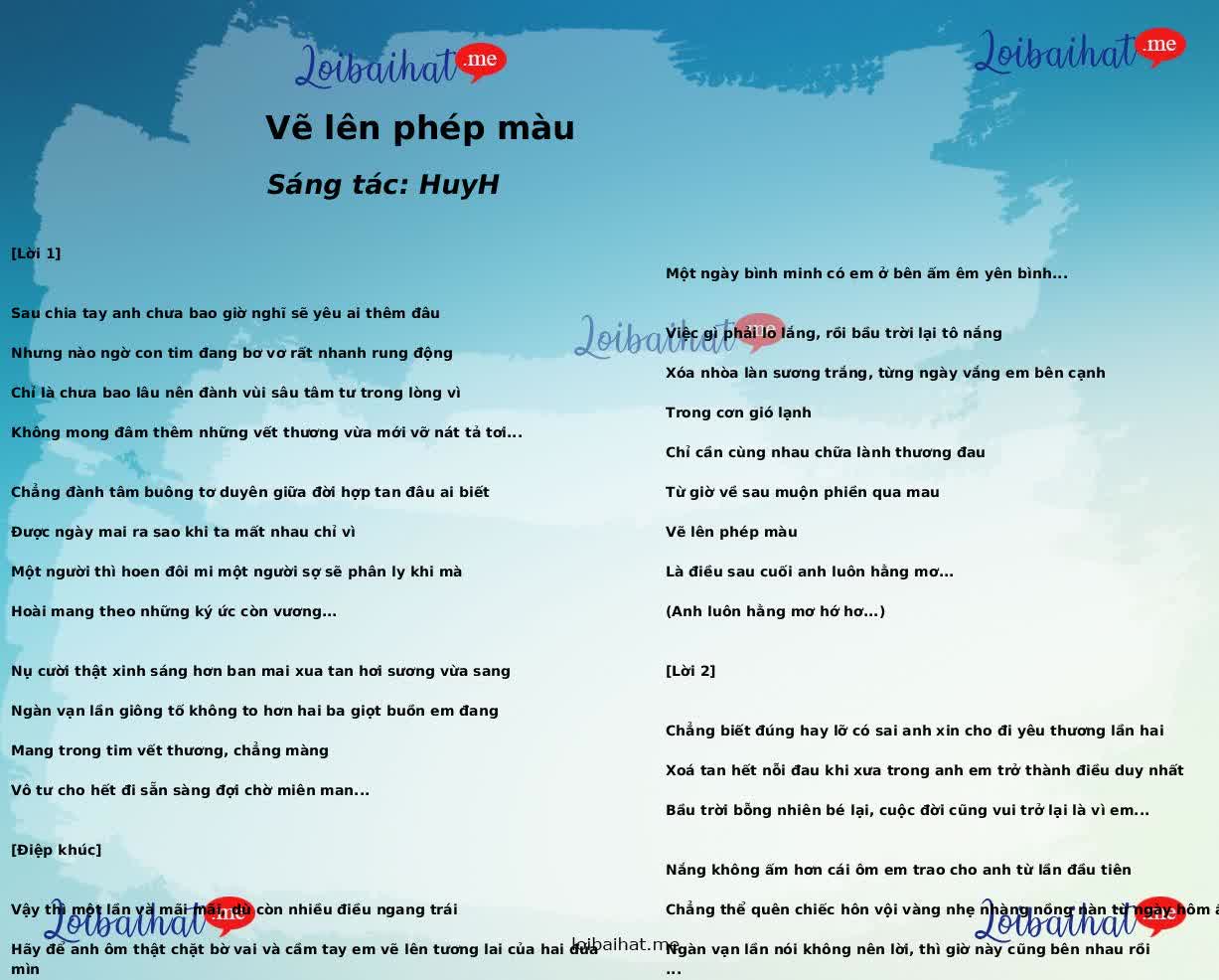 Vẽ lên phép màu