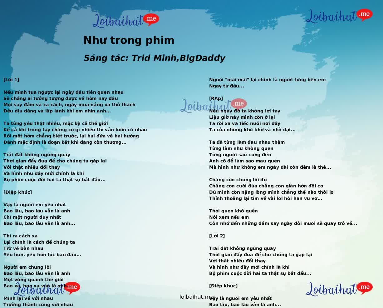 Như trong phim