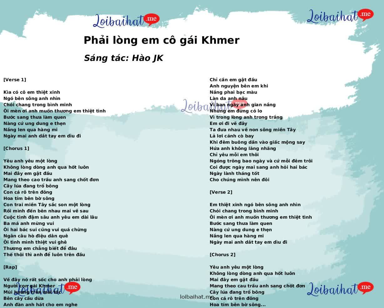 Phải lòng em cô gái Khmer