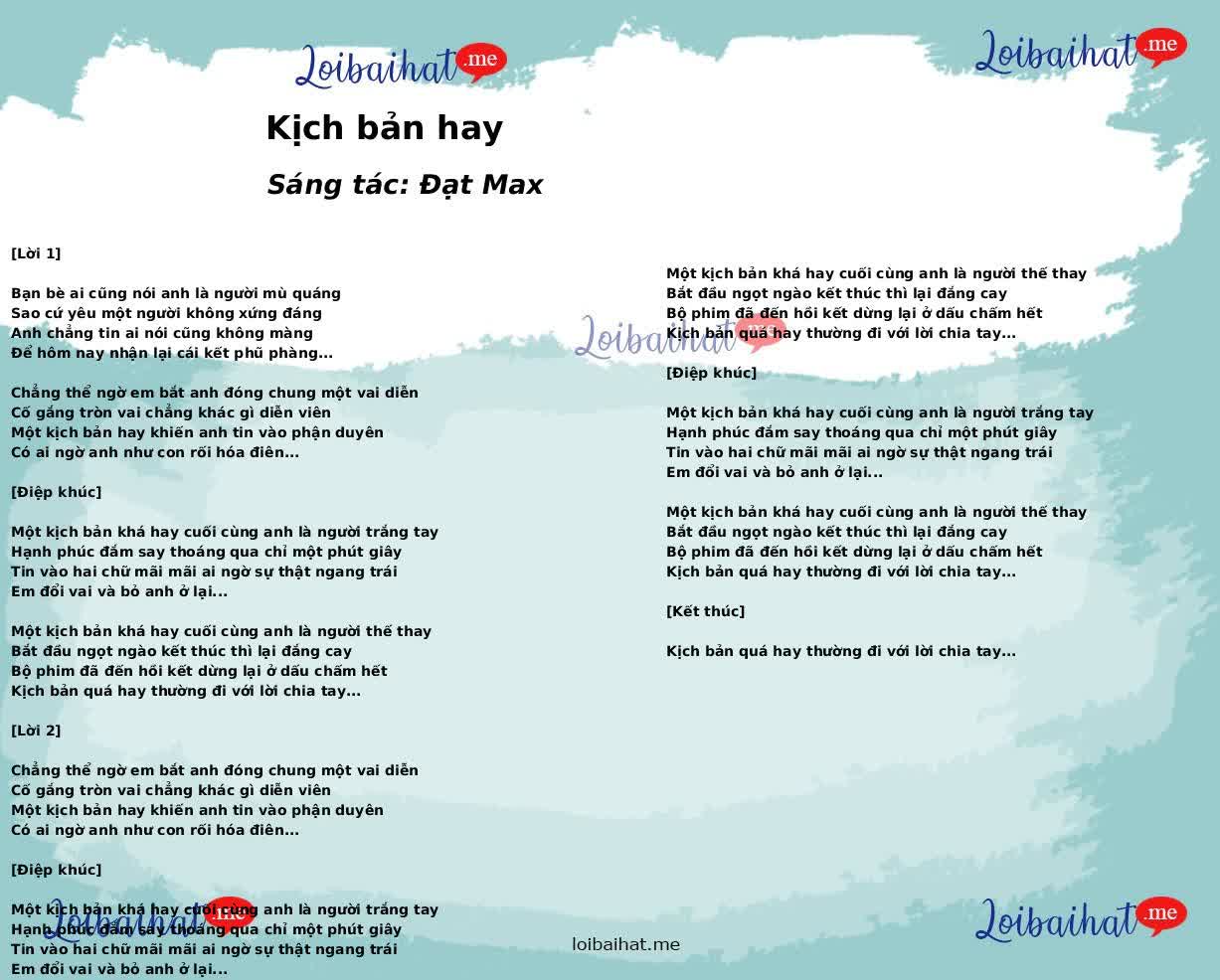 Kịch bản hay