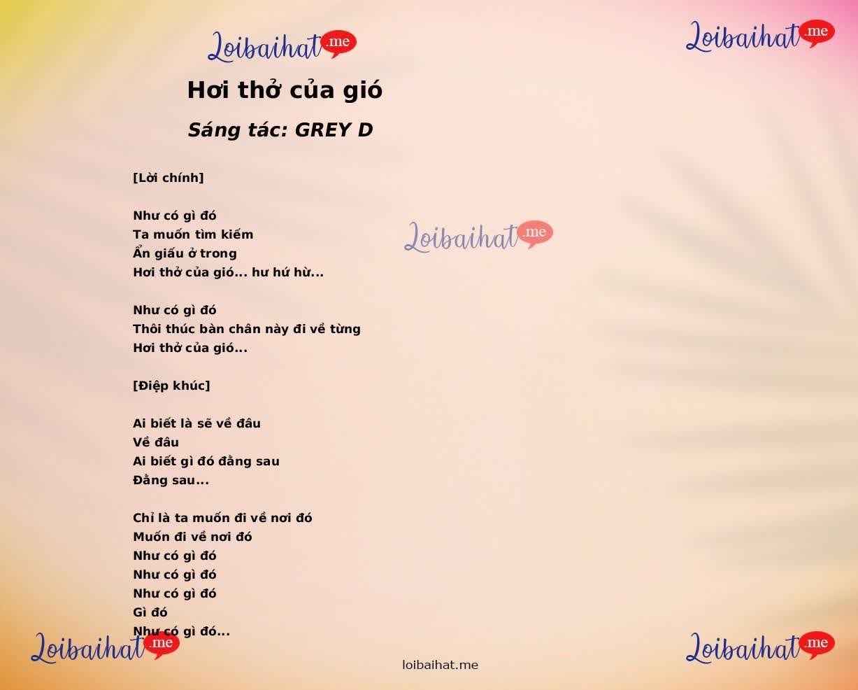 Hơi thở của gió