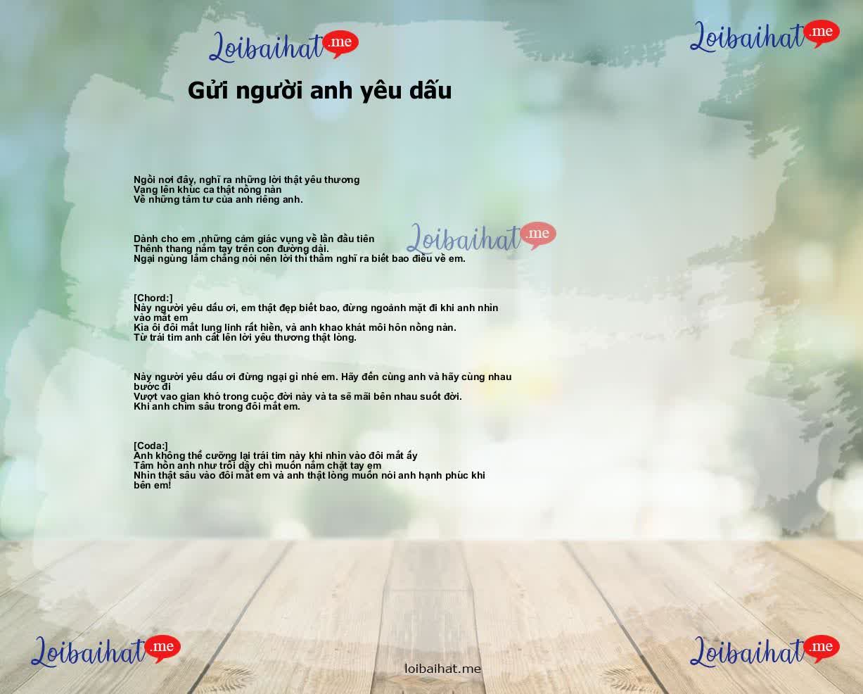 Gửi người anh yêu dấu