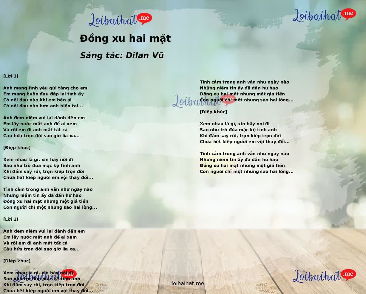 Đồng xu hai mặt