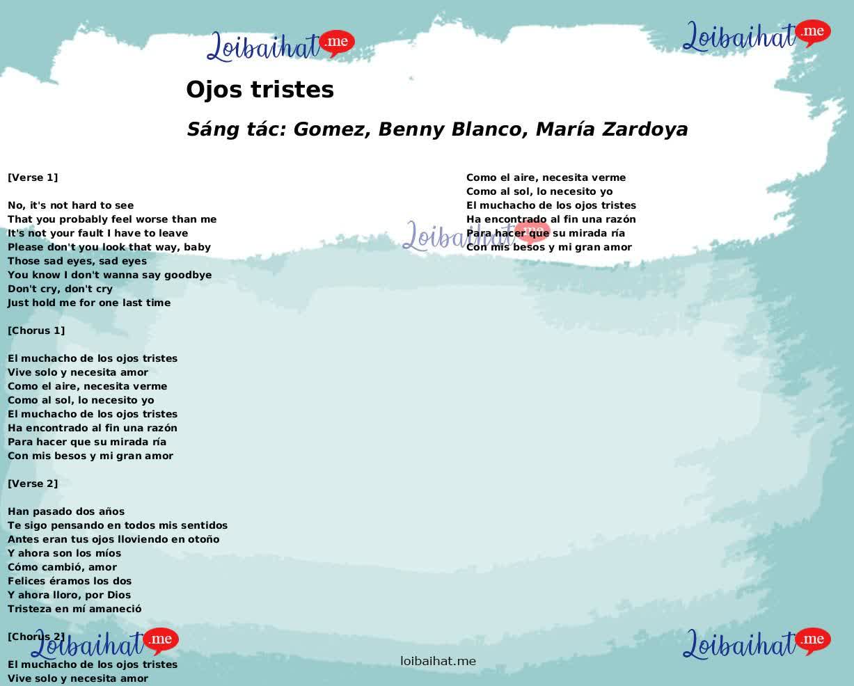 Ojos tristes